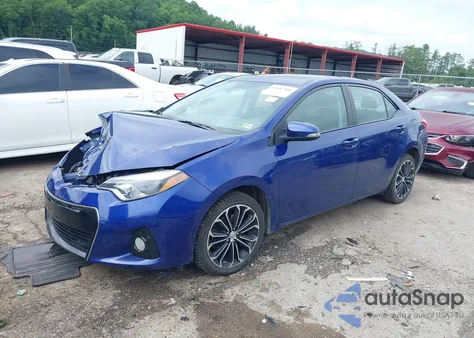 2016 Toyota Corolla S Premium from USA, damaged, VIN 2T1BURHE5GC495880